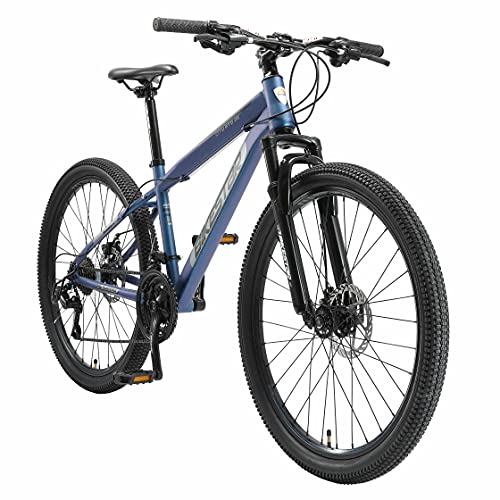 BIKESTAR Hardtail Mountainbike Shimano 21 Gang Schaltung, Scheibenbremse 26 Zoll Reifen | 15 Zoll Rahmen MTB | Blau von BIKESTAR