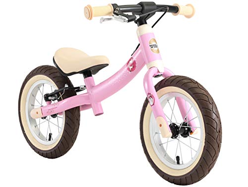 BIKESTAR Kinder Laufrad Lauflernrad Kinderrad für Mädchen ab 3-4 Jahre | 12 Zoll Sport Kinderlaufrad Pink | Risikofrei Testen von BIKESTAR