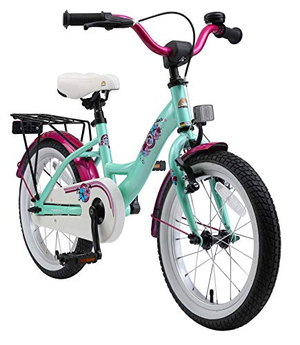 BIKESTAR Kinderfahrrad für Mädchen ab 4-5 Jahre | 16 Zoll Kinderrad Classic | Fahrrad für Kinder Mint | Risikofrei Testen von BIKESTAR