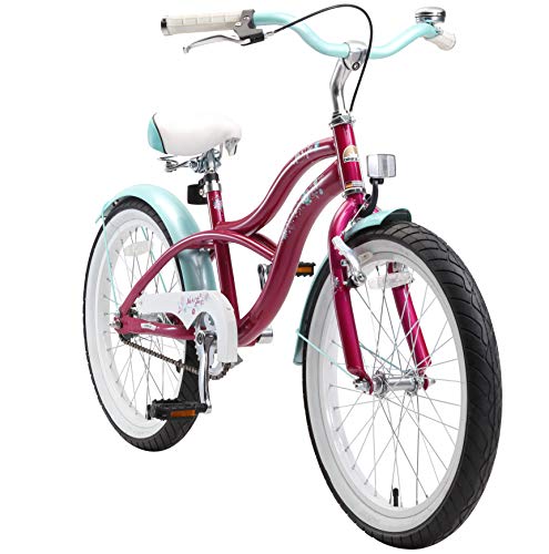 BIKESTAR Kinderfahrrad für Mädchen ab 6-7 Jahre | 20 Zoll Kinderrad Cruiser | Fahrrad für Kinder Violet | Risikofrei Testen von BIKESTAR