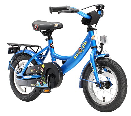BIKESTAR Kinderfahrrad für Mädchen und Jungen ab 3-4 Jahre | 12 Zoll Kinderrad Classic | Fahrrad für Kinder Blau | Risikofrei Testen von BIKESTAR