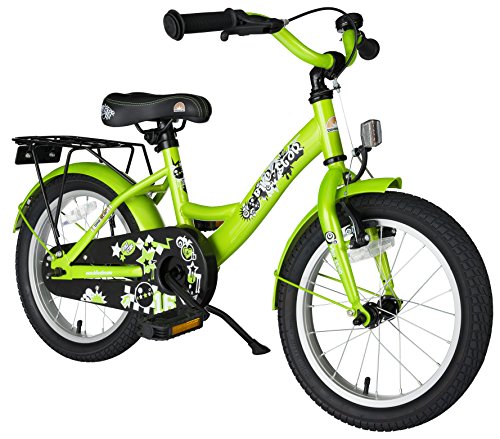 BIKESTAR Kinderfahrrad für Mädchen und Jungen ab 4-5 Jahre | 16 Zoll Kinderrad Classic | Fahrrad für Kinder Grün | Risikofrei Testen von BIKESTAR