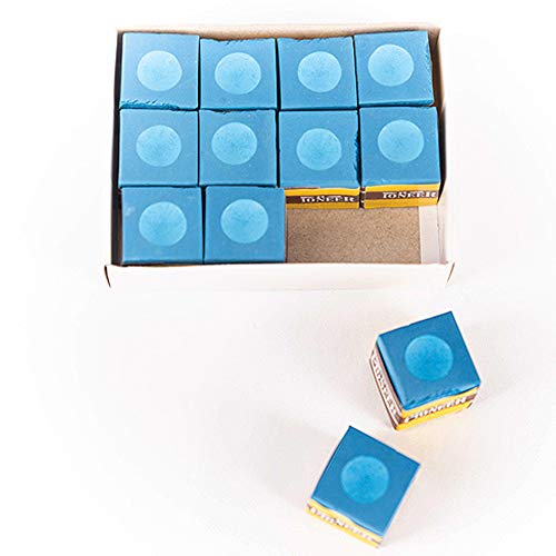 Billard und Darts, Billard-Kreide, Box mit 12 Stück, Blau, Kreide für Billardqueue von BILLARES Y DARDOS CAMARA