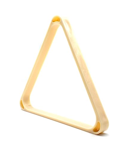 BILMAG Billard Dreieck Triangel WM Special 57,2 mm Pool Cremeweiß PVC Billard Zubehör von BILMAG