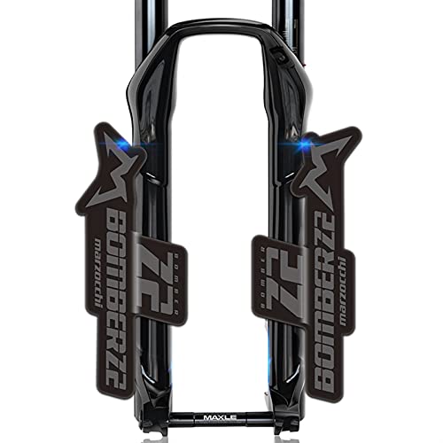 BINGYUAN Fahrradgabel-Aufkleber B-O-M-B-E-R Z2 Vordere Gabel-Aufkleber Fahrrad Mountainbike Body Dekoration Aufkleber (Color : Dark Gray) von BINGYUAN
