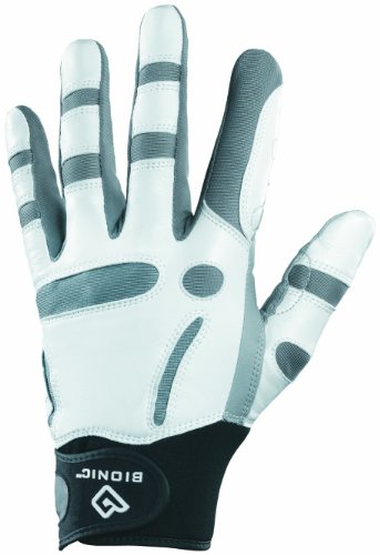BIONIC Herren Golfhandschuh ReliefGrip, für die rechte Hand/Linkshänder grau grau Medium/Large von BIONIC