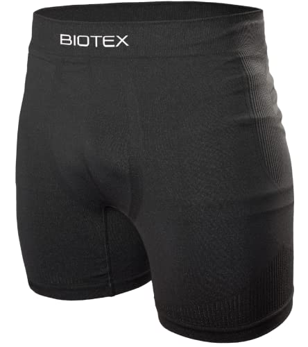 BIOTEX Bioflex Seamless, Herren-Boxerhose, 04 Black, II von BIOTEX