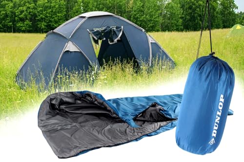 Schlafsack Deckenschlafsack Sommerschlafsack 190 x 75cm, Ultra leicht kleines Packmaß, Zelten Camping Festival Übernachtung +5° bis +25°C von BISOMO