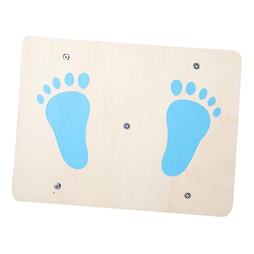 BIUDECO Holz Balance Board Gleichgewichtstrainer mit Schwenkbereich Rutschfestes Montessori Lernspielzeug für Sportfähigkeiten und Koordination Robustes Outdoor Trainingsgerät von BIUDECO
