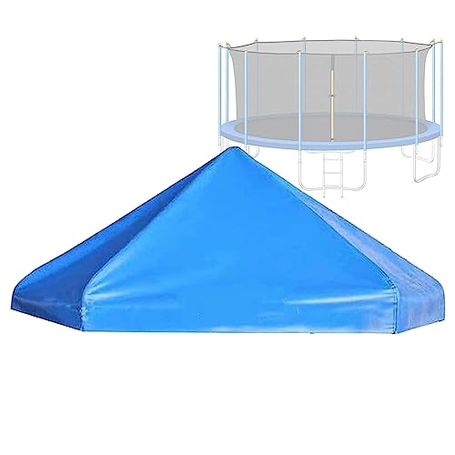 BIWKONI Blaue Trampoline-Überdachung Ohne Rahmen 15FT Trampoline-Sonnenschutz-Abdeckungs-Trampoline-Zelt Im Freien Für Sonnenschein Und Regen-Schnee,15FT 12Post von BIWKONI