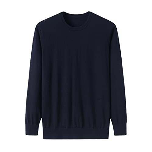 100 % Kaschmir Worsted Men Long Solid Cashmere Winter Sweater Pullover Pullover B 4XL von BKDTDYL