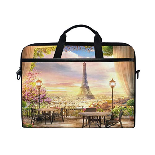 BKEOY Laptoptasche, Motiv: schöne Paris-Landschaft, 13-15,6 Zoll von BKEOY