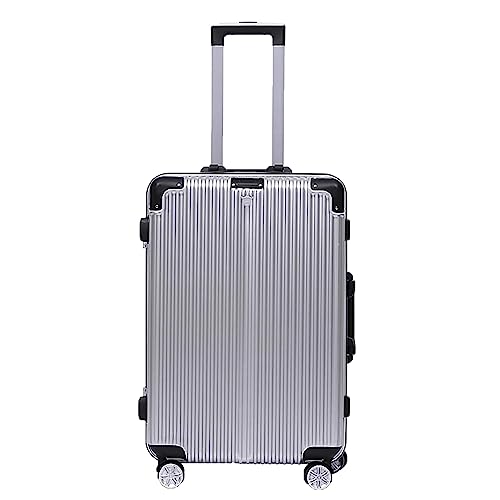 BKRJBDRS Gepäck mit Rollen, Handgepäckkoffer mit Aluminiumrahmen, Zahlenschloss-Koffer, Verstellbarer Trolley-Koffer von BKRJBDRS