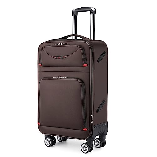 BKRJBDRS Gepäck mit Rollen, verschleißfester Handgepäckkoffer aus Oxford-Stoff, einziehbarer Trolley-Koffer, Geschäftsreisekoffer von BKRJBDRS