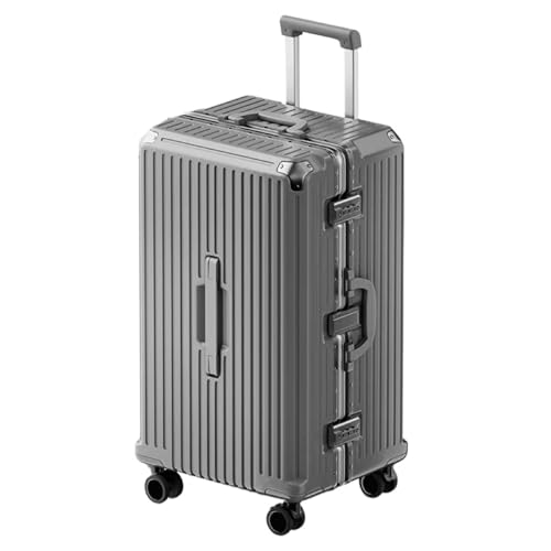 BKRJBDRS Koffer, Handgepäck, Koffer mit Rollen, Box mit Aluminiumrahmen, robuster und langlebiger, kratzfester Trolley-Koffer, verdickter Koffer von BKRJBDRS