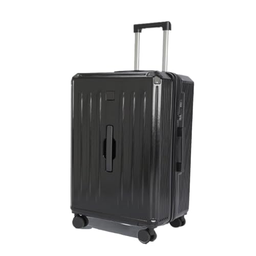 BKRJBDRS Koffer, extra große Kapazität, verdickter, modischer Gepäck-Reißverschluss, 24-Zoll-Sport-Trolley, geräuschlos, Universal-Räder, Koffer von BKRJBDRS