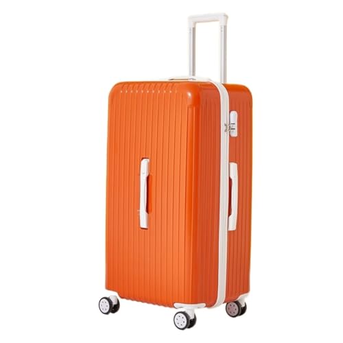 BKRJBDRS Koffer 24-Zoll-Handgepäckkoffer für Frauen, Leichter Mute-Caster-Koffer mit Reißverschluss für Männer, Studentenkoffer von BKRJBDRS