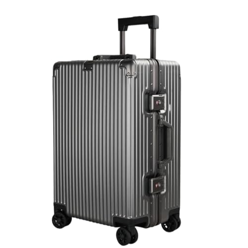 BKRJBDRS Koffer Aluminiumrahmen Hartschalenkoffer Universal-Rollkoffer Business-Koffer mit großer Kapazität Boarding-Koffer von BKRJBDRS