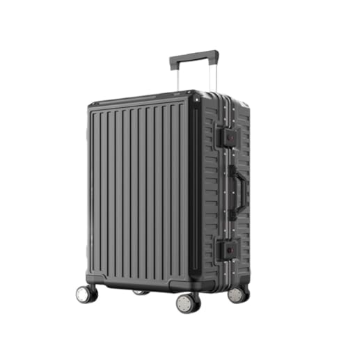 BKRJBDRS Koffer Aluminiumrahmen Metallseitenkoffer 26-Zoll-Anti-Fall-Zugstange Business-Koffer Multifunktionaler Boarding-Koffer Koffer von BKRJBDRS