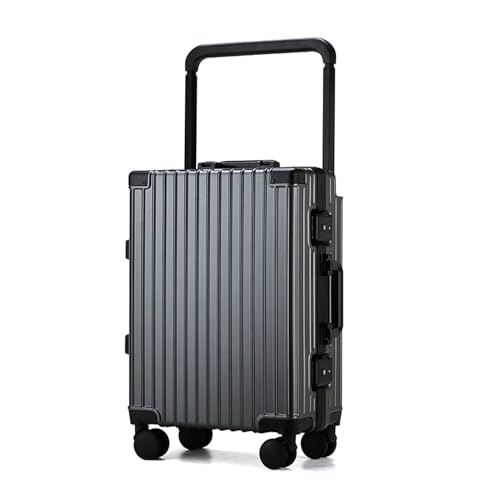BKRJBDRS Koffer Gepäck Trolley mit Universalrad Passwort Koffer Reisekoffer Tragbarer Trolley aus Aluminiumlegierung von BKRJBDRS