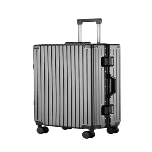 BKRJBDRS Koffer Koffer Koffer für männliche und weibliche Studenten Neue leise, Starke und langlebige Passwort-Pull-Aluminiumrahmen-Box-Koffer von BKRJBDRS