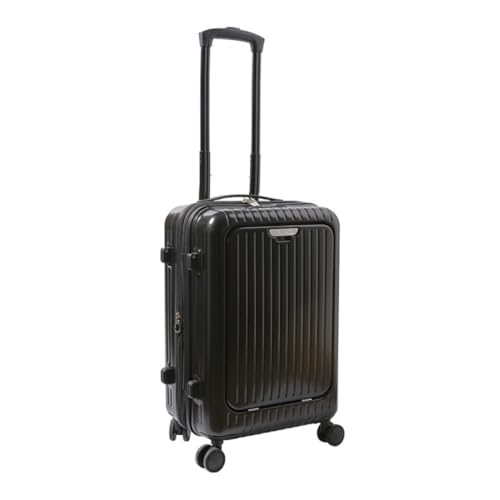 BKRJBDRS Koffer Modischer Reißverschluss-Koffer für Herren, 20-Zoll-High-End-Multifunktions-Zweireihiger Spinner-Koffer für Damen-Koffer von BKRJBDRS