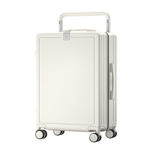 BKRJBDRS Koffer Modischer breiter Trolley-Koffer, multifunktionaler Koffer mit großer Kapazität, universeller Trolley-Koffer mit Rollen von BKRJBDRS