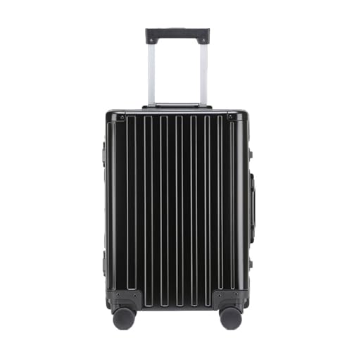 BKRJBDRS Koffer Trolley-Koffer aus Vollmagnesium-Aluminiumlegierung, Ganzmetall-Koffer, Rollenkoffer, Boarding-Koffer, einfacher tragbarer Koffer von BKRJBDRS