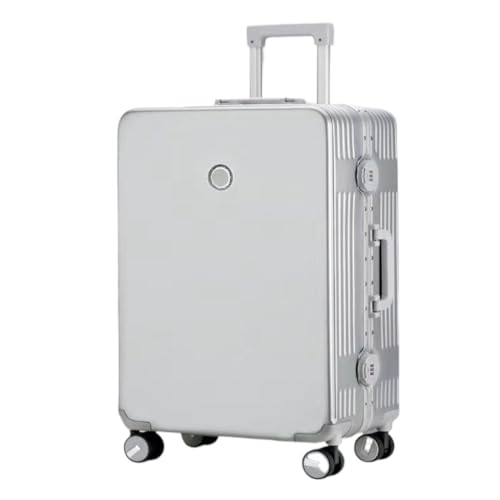 BKRJBDRS Koffer Trolley-Koffer mit Aluminiumrahmen, geräuschloser Universal-Rollkoffer mit Passwort für männliche und weibliche Studenten von BKRJBDRS