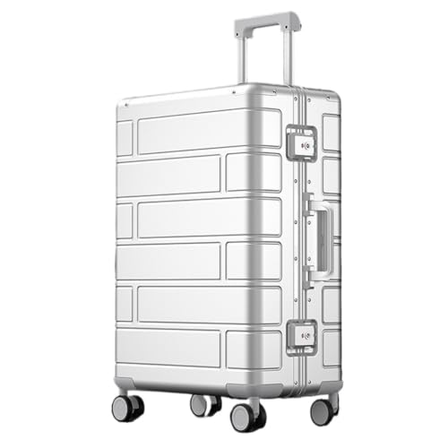 BKRJBDRS Koffer Vollaluminium-Koffer aus Magnesiumlegierung 20-Zoll-High-End-Boarding-Koffer Trolley-Koffer 24-Zoll-Geschäftsreisekoffer Koffer von BKRJBDRS