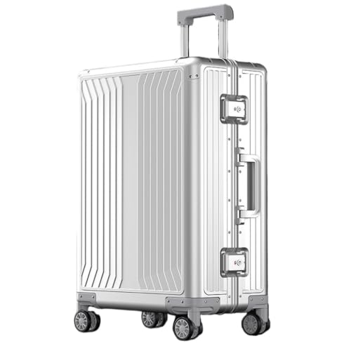 BKRJBDRS Koffer aus Aluminium-Magnesium-Legierung, Boarding-Koffer, Trolley-Koffer aus Aluminiumlegierung, Business-Koffer von BKRJBDRS