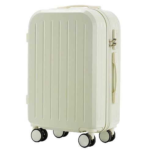 BKRJBDRS Rollkoffer, langlebiger Koffer mit großer Kapazität, Handgepäck für Studenten, Sicherheitskombinationsschloss, Damenkoffer von BKRJBDRS