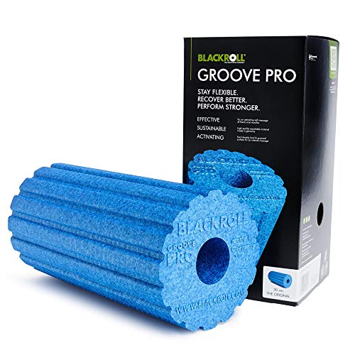 Blackroll Groove PRO Massagerolle Blau, 30 cm von BLACKROLL