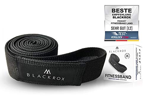 BLACKROX Fitnessband Lang BANDOROX Widerstandsband Resistance Band für Männer und Frauen Yoga Krafttraining Pilates Fitness Hüftband Beine Hüfte und Gesäß Muskelaufbau von BLACKROX