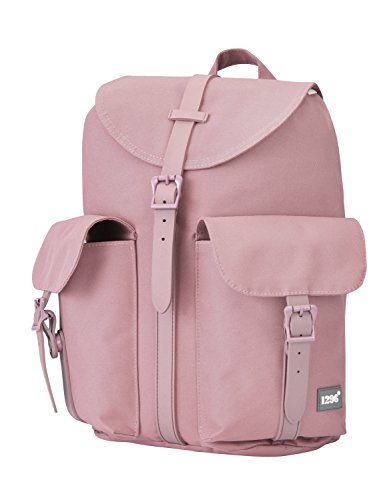 blnbag U5 - Rucksack fuer Damen Handtaschen-Rucksack mit Tabletfach, Segeltuch - Damenrucksack, Tagesrucksack für Frauen, 12 Liter - Altrosa, 34 cm von Hauptstadtkoffer