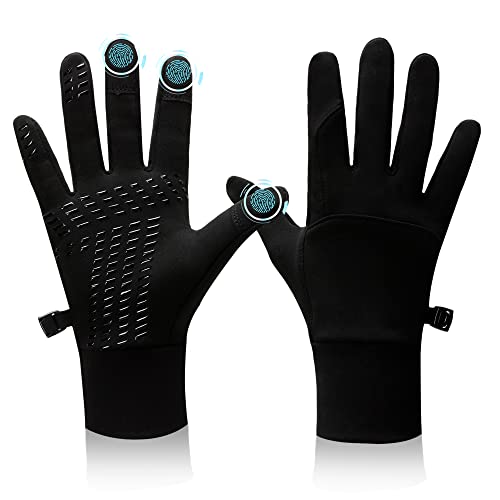 BLUEVER Touchscreen Handschuhe Radsporthandschuhe Herren Damen rutschfest Winddicht Fahrradhandschuhe Winterhandschuhe für Radfahren Laufen Fahren Joggen Skifahren(L) von BLUEVER