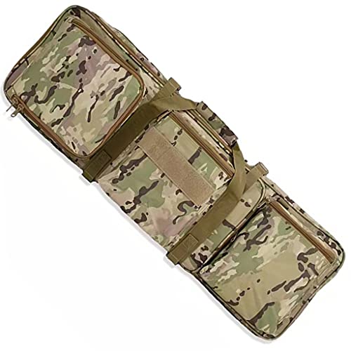 BLUEZY Waffentasche Langwaffen,Jagdgewehr Taschegewehrtasche Lang,Doppel Langgewehrtasche, 80 cm Leicht Zu Tragen, Zum Jagen, Angeln, Schiessen, Camping Camouflage von BLUEZY