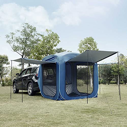 BMDHA Heckklappenzelt für Auto, 200 cm Schnellaufbau Auto Zelt Camping, Multifunktions Wasserdicht Camping Zelt Autozelt Heckzelt, Einfache Lagerung, 3-4 Personen von BMDHA