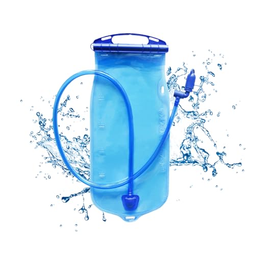 Trinkblase, Trinkblase Trinkrucksack, Wasserblase, Trinkbeutel, 1L Trinkblase mit Beissventil, Auslaufsicheres Wasserreservoir, Trinksack mit Trinkschlauch, Trinkbeutel Wasserbeutel für Rucksack von BNOYONERAS