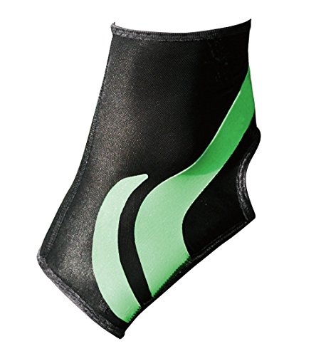 Ultraleicht Ankle Support Plus, Fußgelenk Bandage mit Power-Band Stabilisator Tape - grünes Tape - rechter Fuß von BODYVINE
