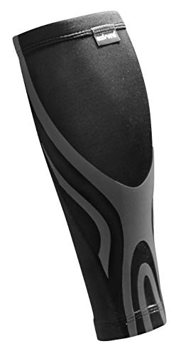 BODYVINE Unisex – Erwachsene Ultrathin Compression Waden Bandage Beinlinge für Wadenkompression mit Power-Band Stabilisator Tape Plus, Schwarz, M von BODYVINE