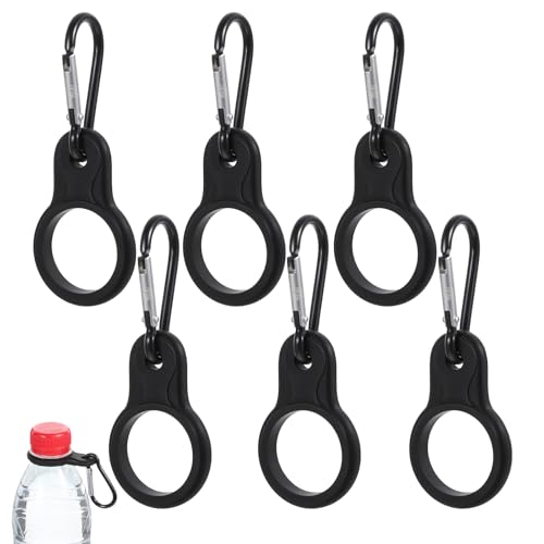 BOHUIZ 6 Stück Flaschenhalter Rucksack, Karabiner Flaschenhalter Wasserflasche Schnalle Wasserflaschenhaken Schwarz Schlüsselanhänger Flaschenhalters Clip für Camping Wandern und Outdoor-Aktivitäten BOHUIZ 6 Stück Flaschenhalter Rucksack, Karabiner Flaschenhalter Wasserflasche Schnalle Wasserflaschenhaken Schwarz Schlüsselanhänger Flaschenhalters Clip für Camping Wandern und Outdoor-Aktivitäten von BOHUIZ
