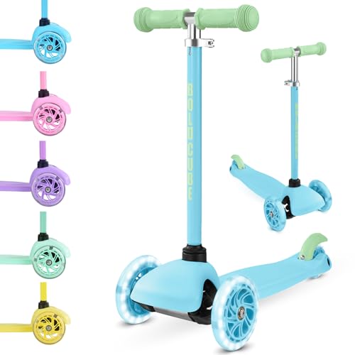 BOLDCUBE Kinder-Scooter mit 3 Rädern – höhenverstellbarer Schlittschuh – Kinderroller 3 skalierbar – Spielzeug Geschenk für Mädchen Jungen Alter 2 3 4 5 6 Jahre von BOLDCUBE
