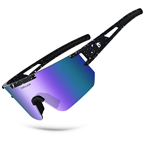 BOLLFO Polarisierte Sport Sonnenbrille, UV400 Schutz Outdoor-Brille für Männer Frauen Jugend Baseball Radfahren Laufen Fahren Golf von BOLLFO