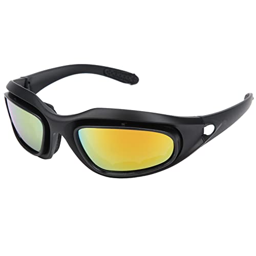 BOLORAMO Wüstenbrille, ergonomische, elastische Schwämme, Winddichte, rutschfeste Rennbrille für den Außenbereich von BOLORAMO