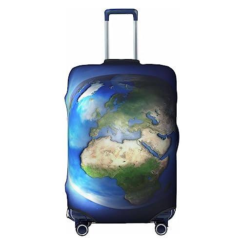BONDIJ Reisegepäckabdeckung, staubdicht, leuchtende Erde, Koffer-Schutzhüllen, Schutz für 45,7-81,3 cm, Schwarz , XL von BONDIJ