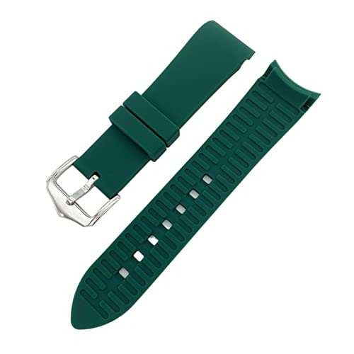 BONOOL 18mm 20mm 22mm gebogenes Ende Ersatzarmband Armband Silikon Uhrenarmband Zubehör Passend für Omega Passend für Seiko Passend für Rolex Passend für Tissot Passend für Tudor Uhrenarmband von BONOOL