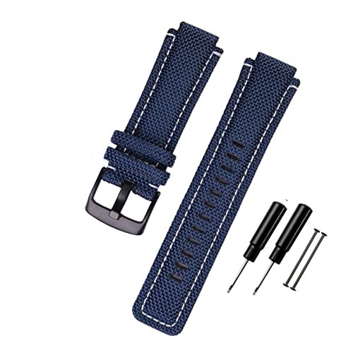 BONOOL 24 * 16mm Uhrenarmband passend für Timex T2N720 T2N721 TW2T76500 6300 6400 Serie Nylon + Leder Ersatzuhrenarmband für Männer Frauen Uhrenarmband von BONOOL