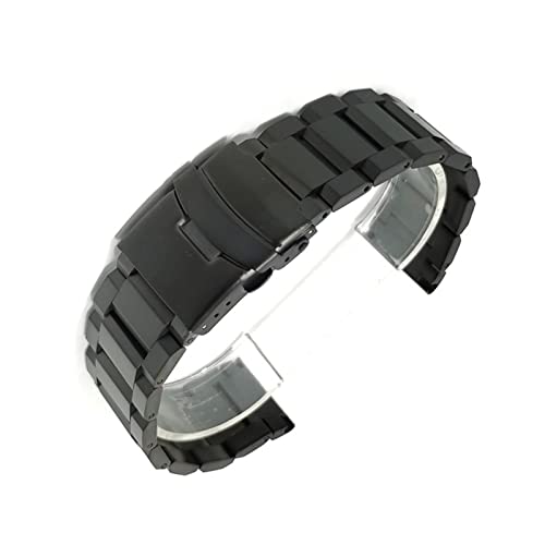 BONOOL Passend für Casio, passend für Samsung, 18 mm, 20 mm, 22 mm, 24 mm, Edelstahl-Metall-Uhrenarmband mit Sicherheitsverschluss, Ersatz-Premium-Armband von BONOOL