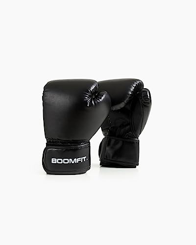 BOOMFIT Unisex-Erwachsene Guantes de Boxeo Boxhandschuhe, Black, One Size von BOOMFIT